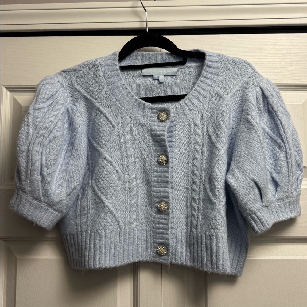 Hill House Powder Blue Ollie Sweater. Size medium.